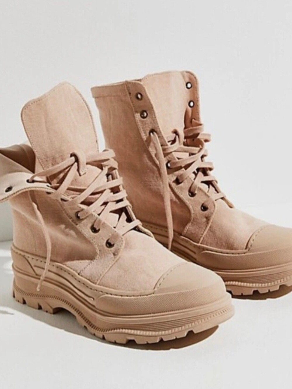 Free People Lace-Up Combat Boots